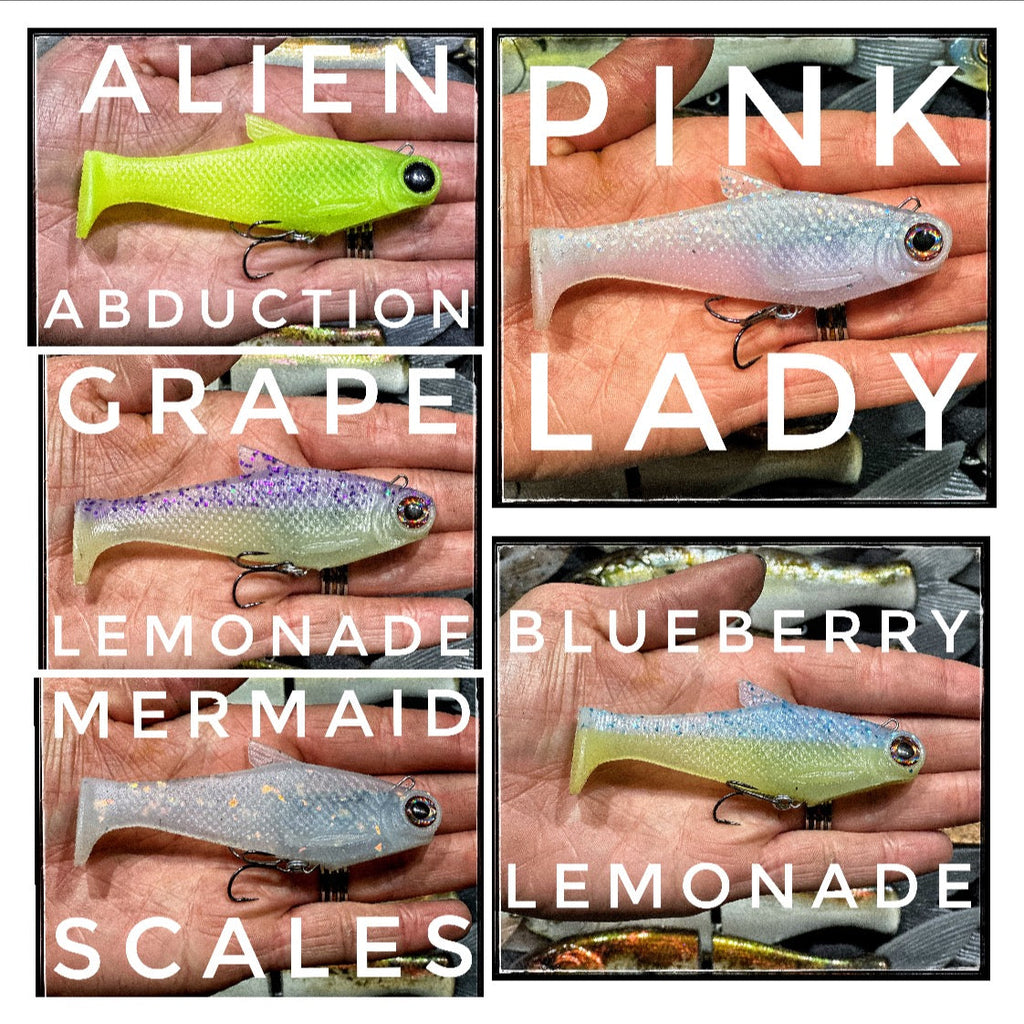 4" Fast Sink Burritos by Bull Shad Swimbaits product image 1 of 31