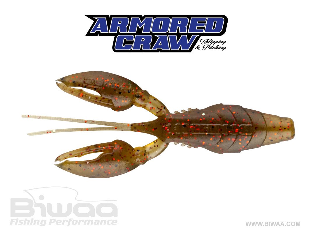 Biwaa Armored Craw 3" French soft plastic bait - side view