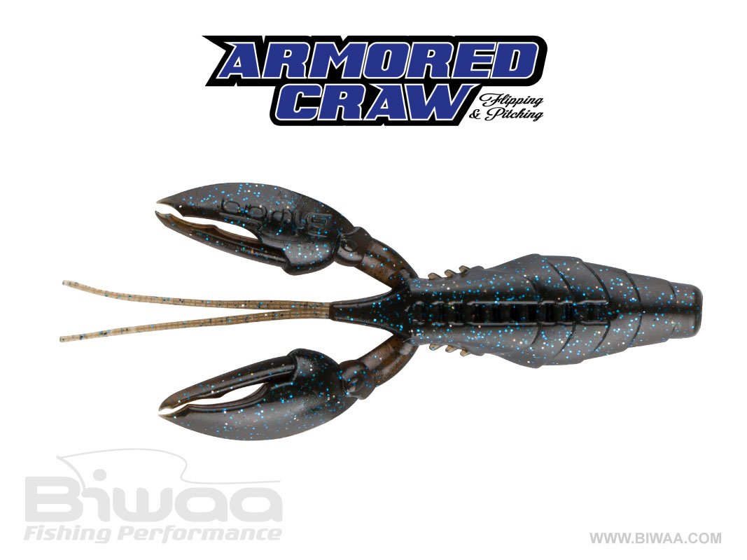 Biwaa Armored Craw 3" French soft plastic bait - close-up detail