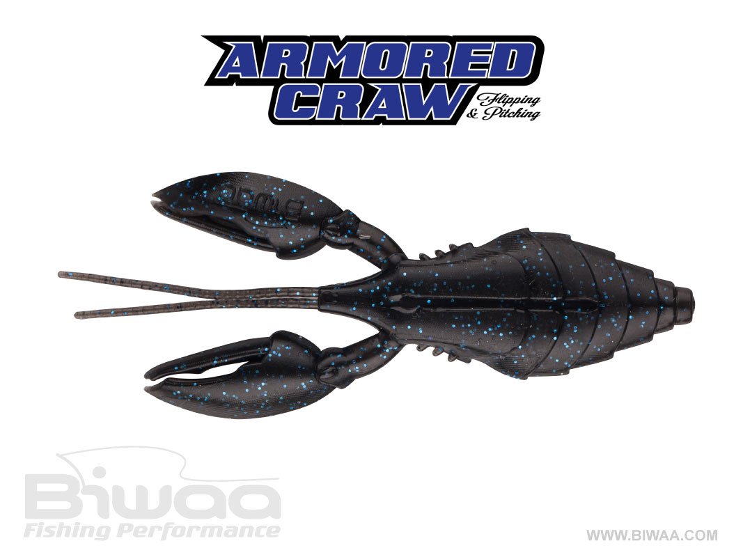 Biwaa Armored Craw 4" French soft plastic bait - close-up detail
