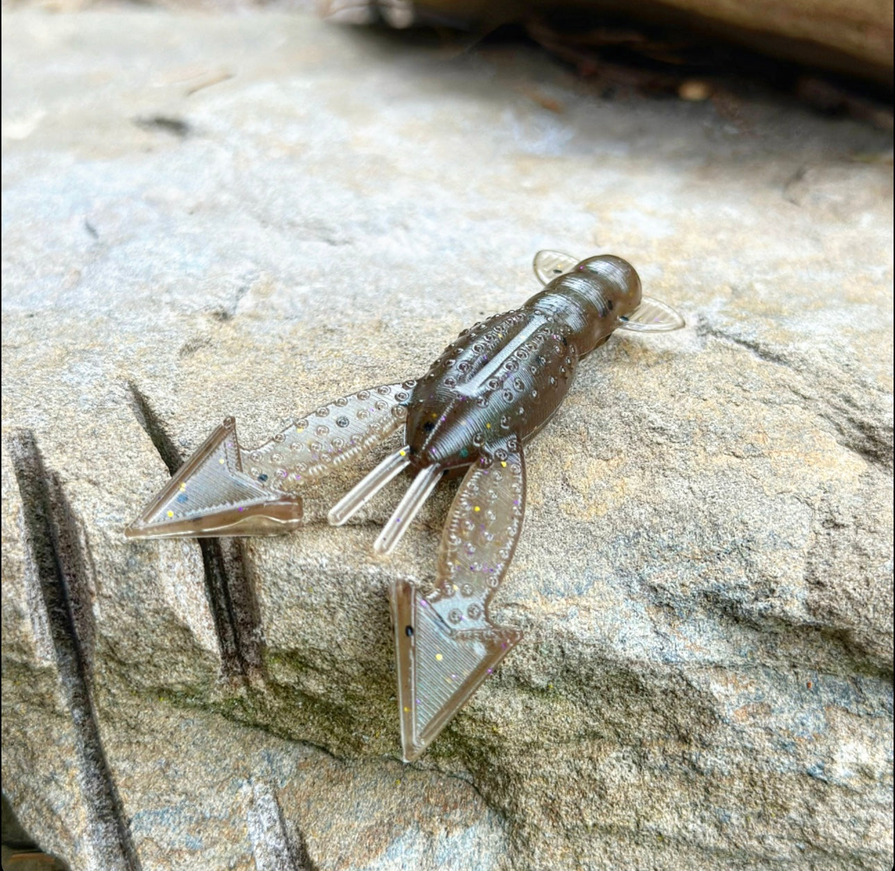 Fish or Die Patriot hand-poured soft plastic bait - close-up detail