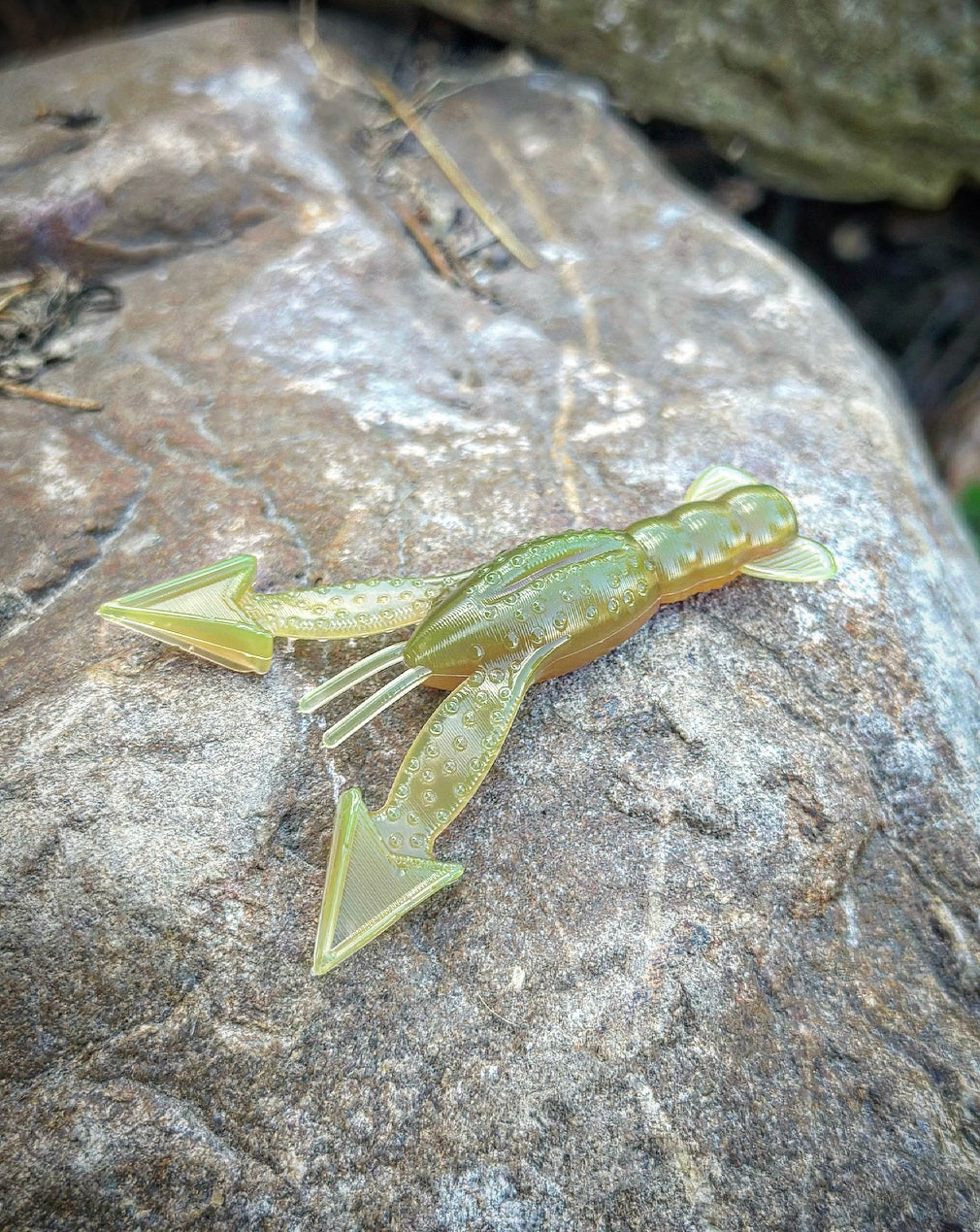 Fish or Die Patriot hand-poured soft plastic bait - in action