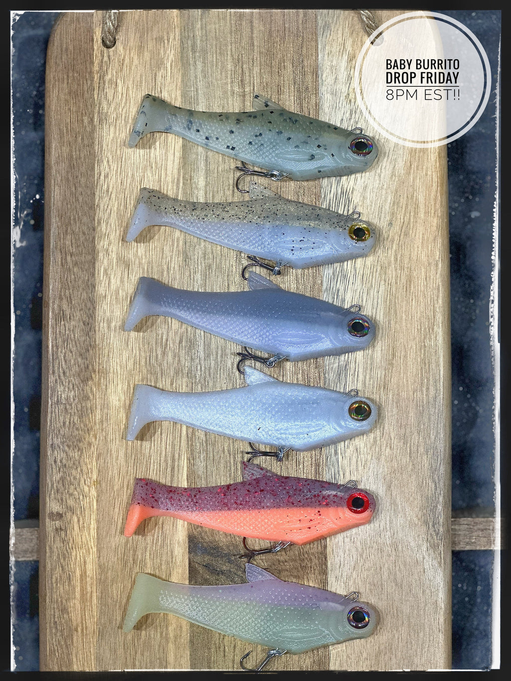 4" Fast Sink Burritos by Bull Shad Swimbaits product image 3 of 31