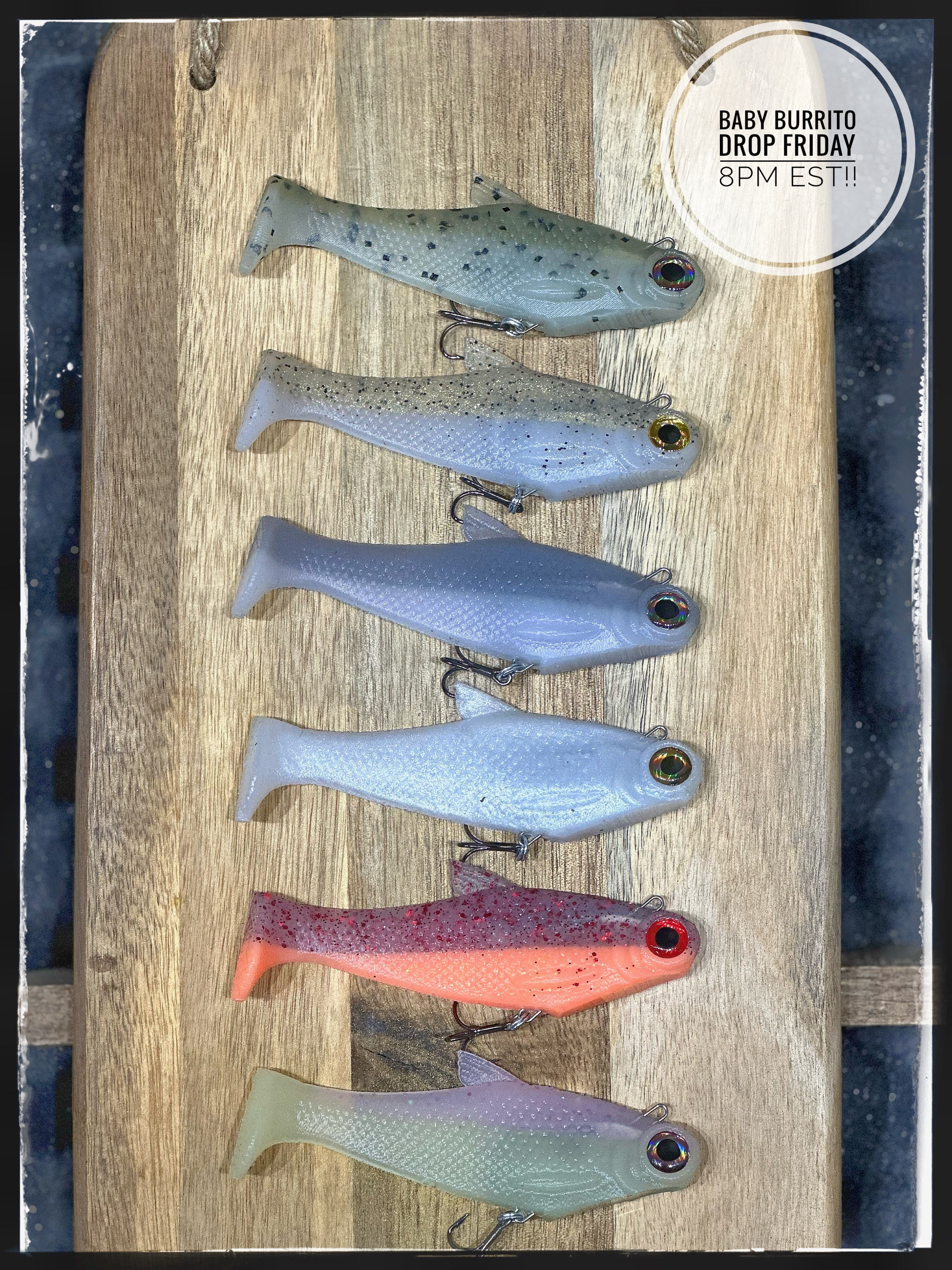 4" Fast Sink Burritos by Bull Shad Swimbaits product image 3 of 31