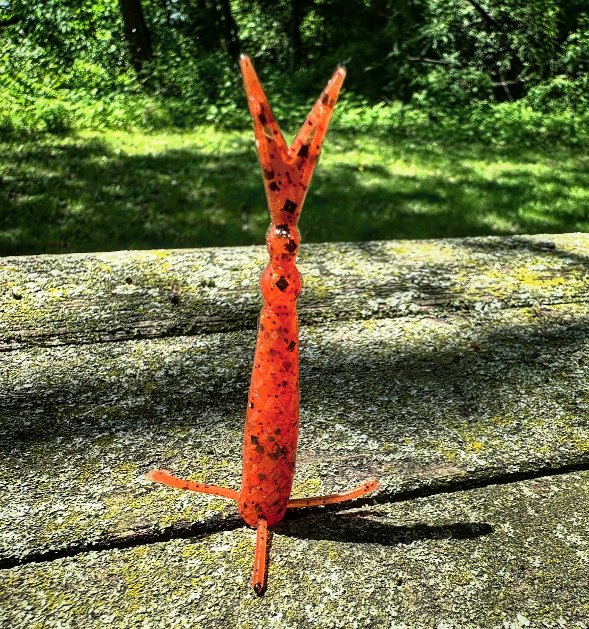 Fish or Die Sharpshooter hand-poured soft plastic bait - side view