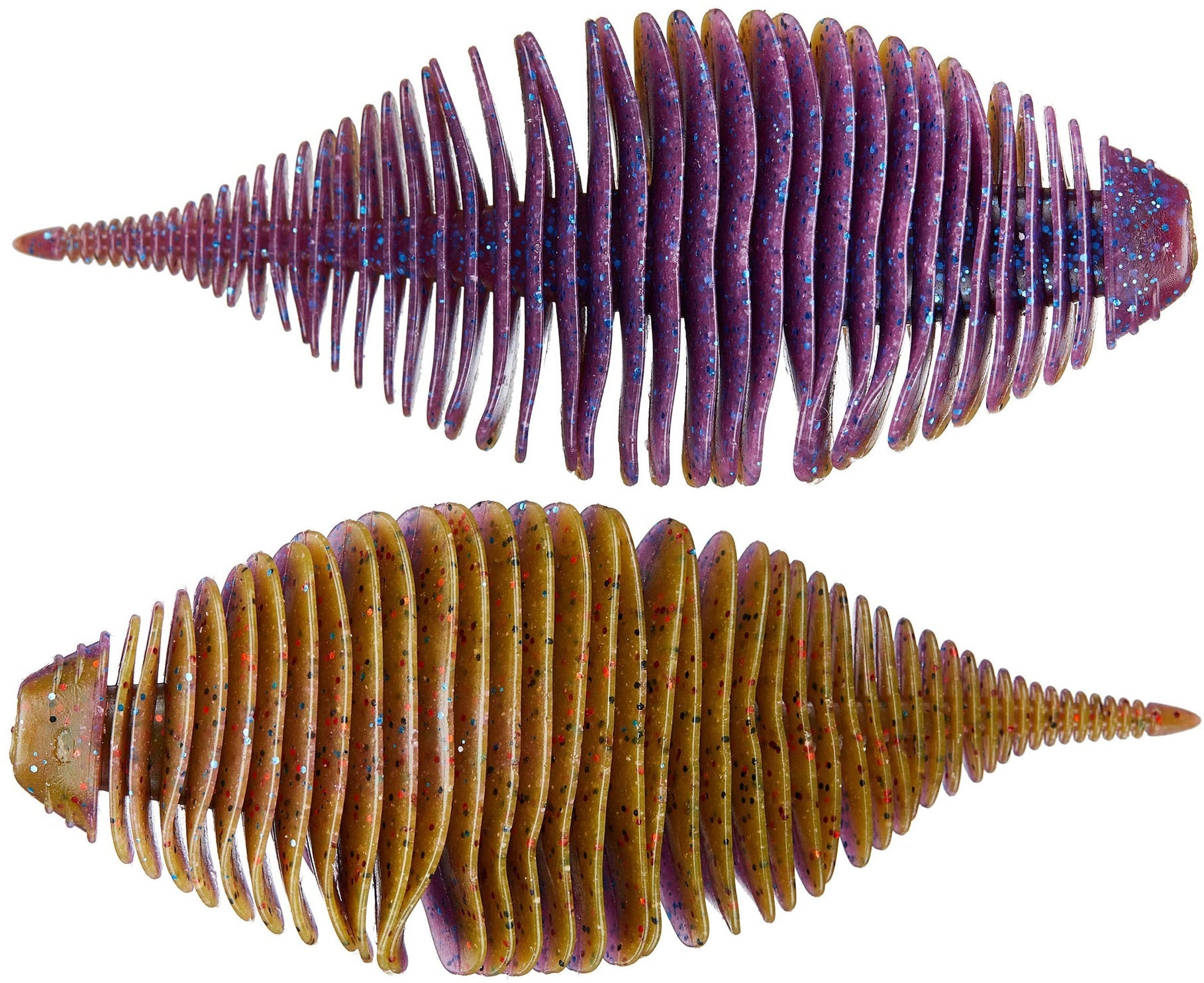 Geecrack Bellows Gill 3.8" SAF Japanese soft plastic bait - side view