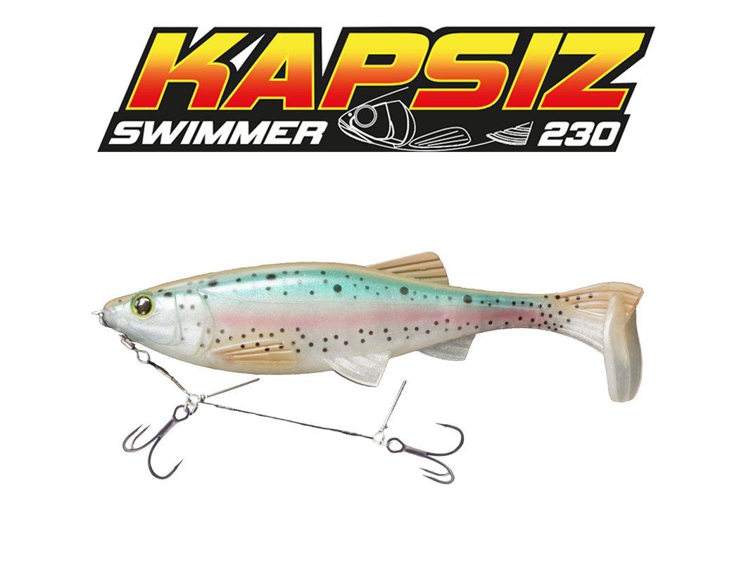 Biwaa Kapsiz Swimmer 9" (Stinger Rig) French swimbait - close-up detail