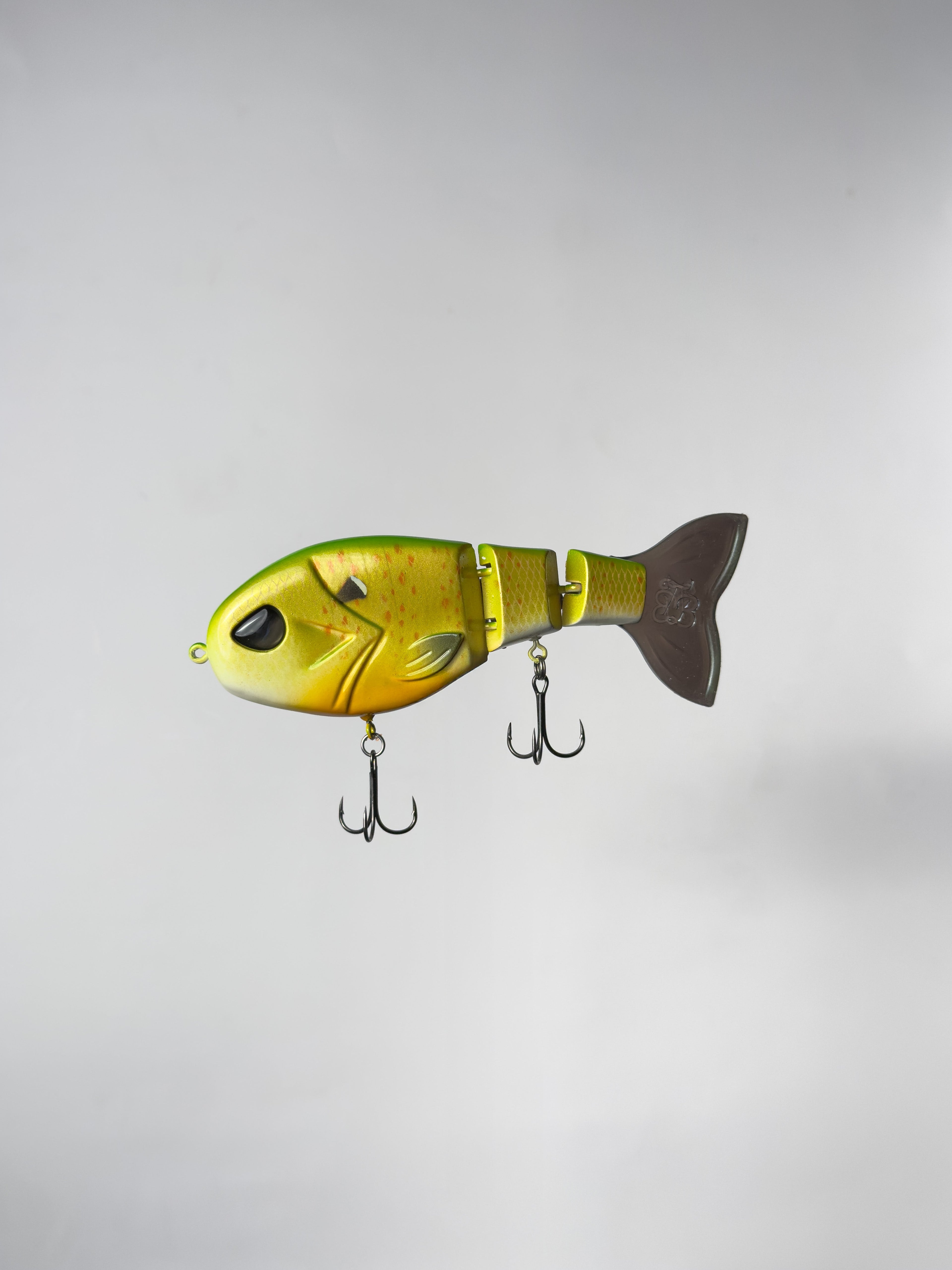 Throwback Baits Flee Shad - Lemon Lime Gill