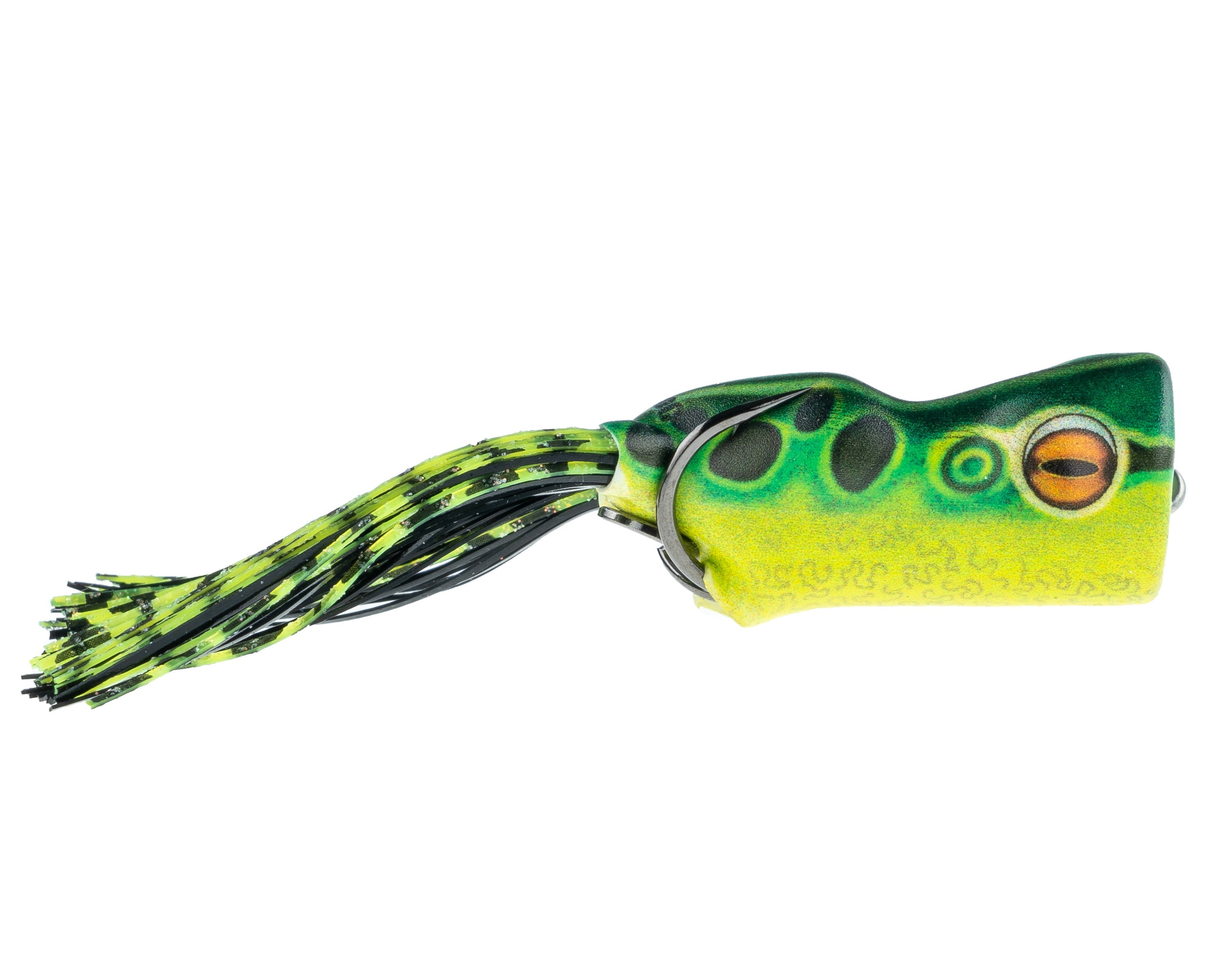 Scum Frog Painted Trophy Series Popper fishing lure - close-up detail