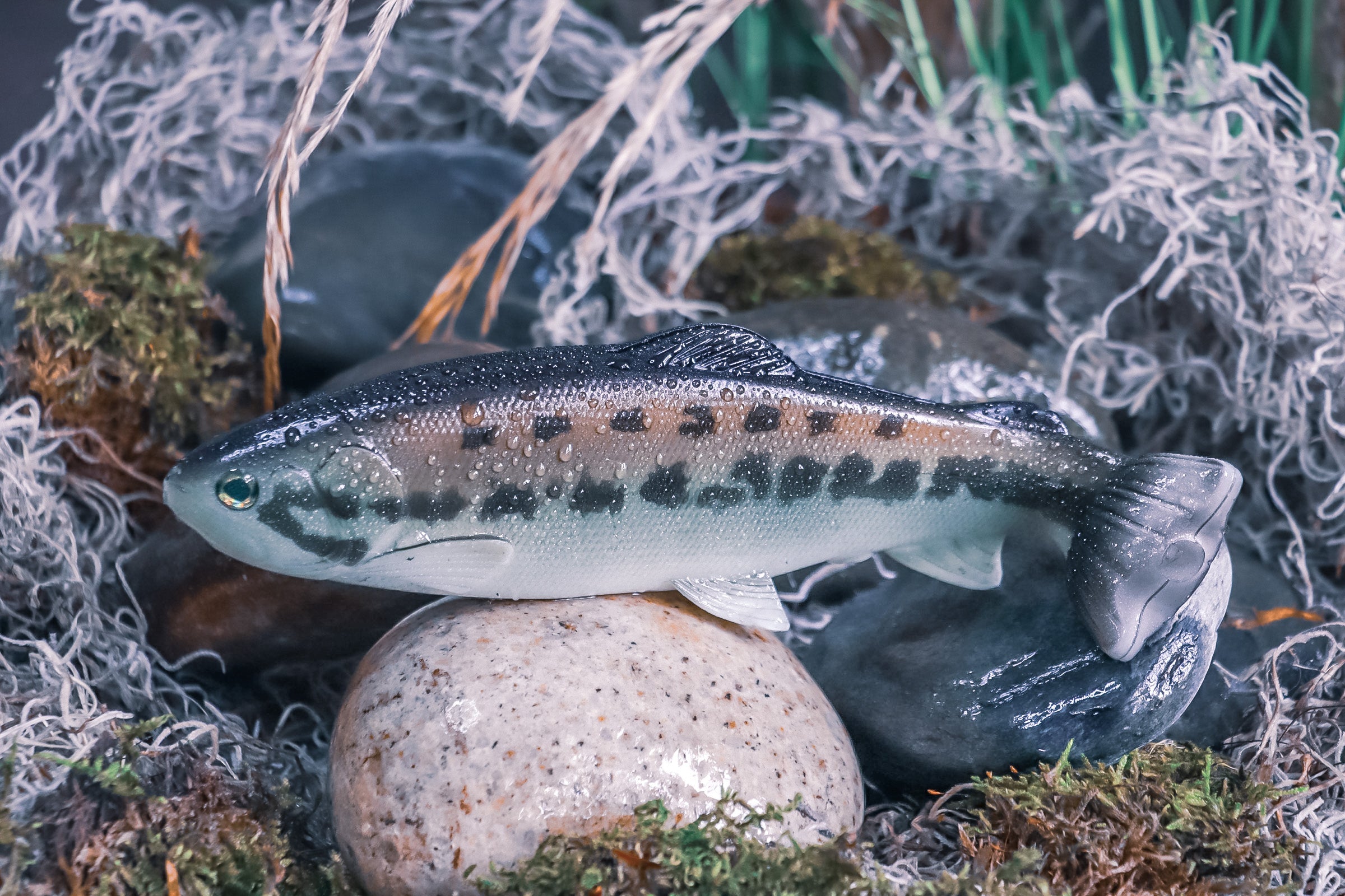 Defiant 210 8.25" Swimbait fishing lure - close-up detail
