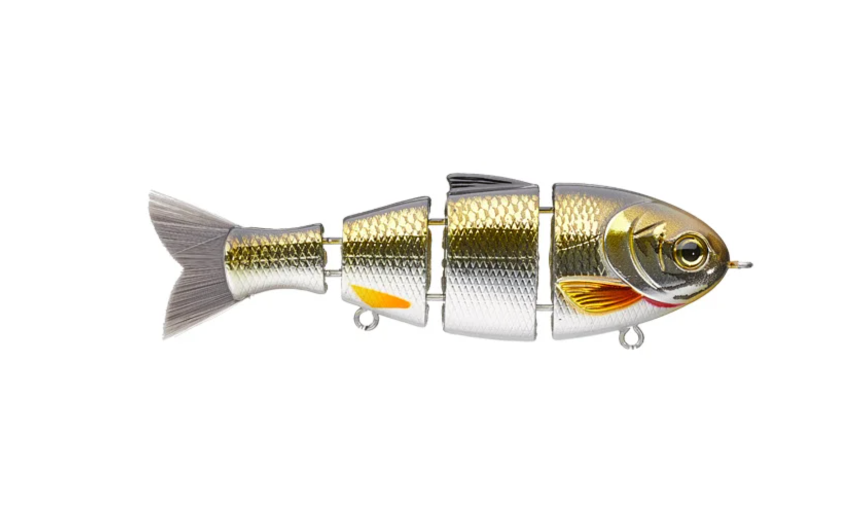 Mike Bucca Baby Bull Shad 3.75" handcrafted fishing lure - side view