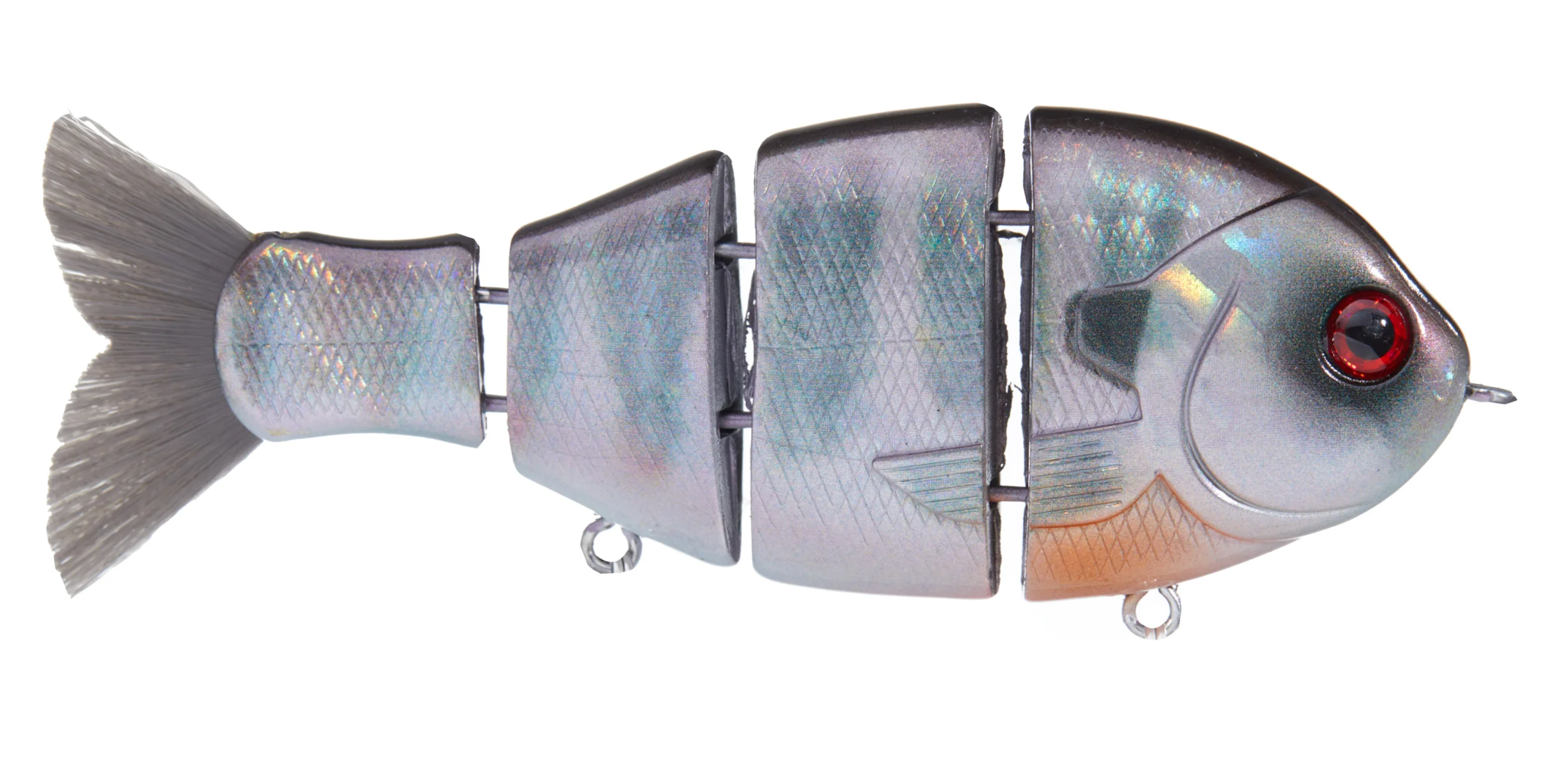 Mike Bucca Baby Bull Gill handcrafted fishing lure - close-up detail