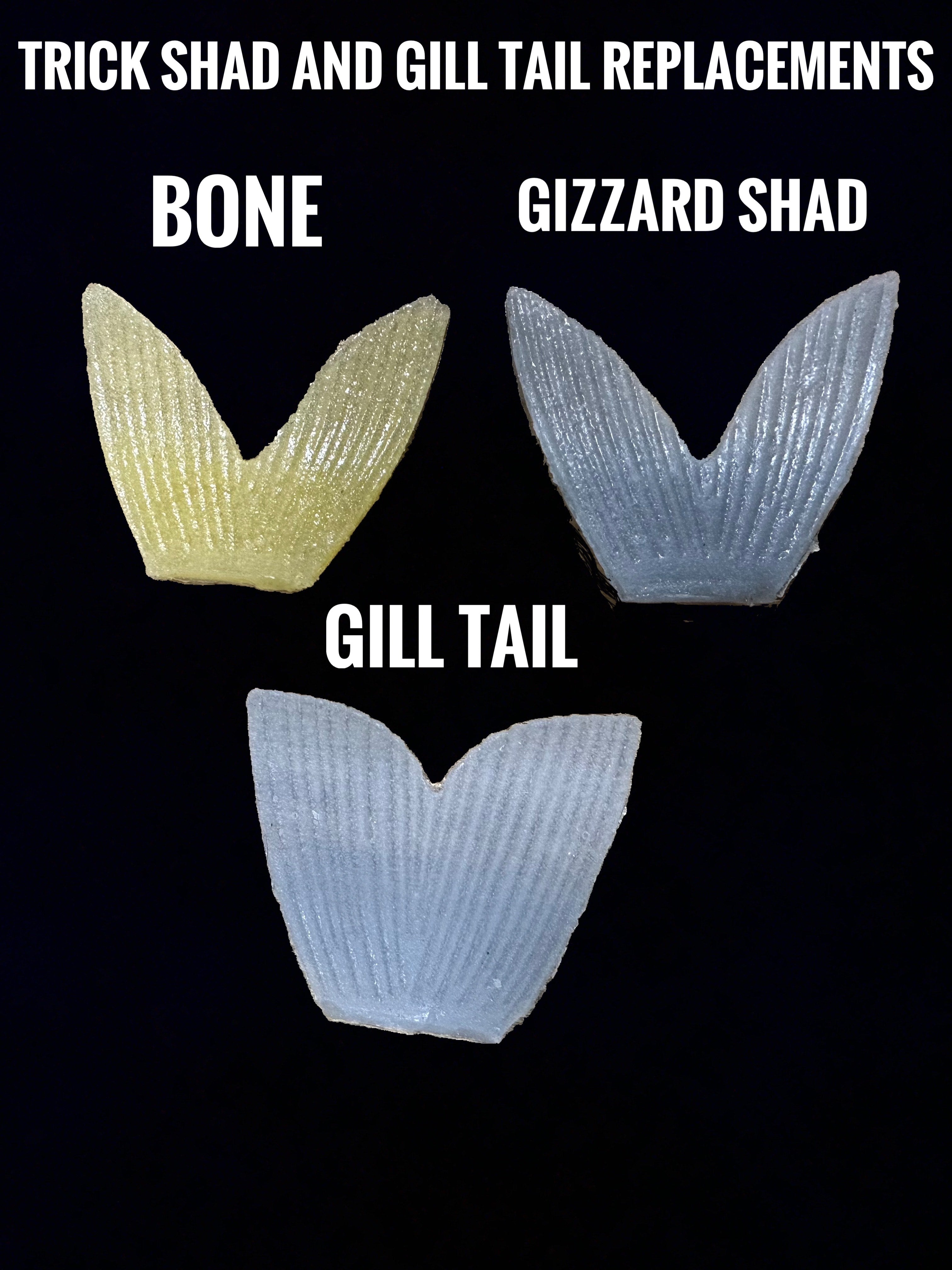 Trick Shad and Gill Replacement Tails by Bull Shad Swimbaits product image 1 of 8