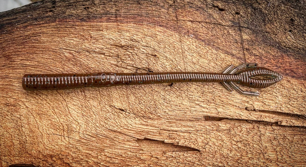 Fish or Die Musket hand-poured soft plastic bait - in action