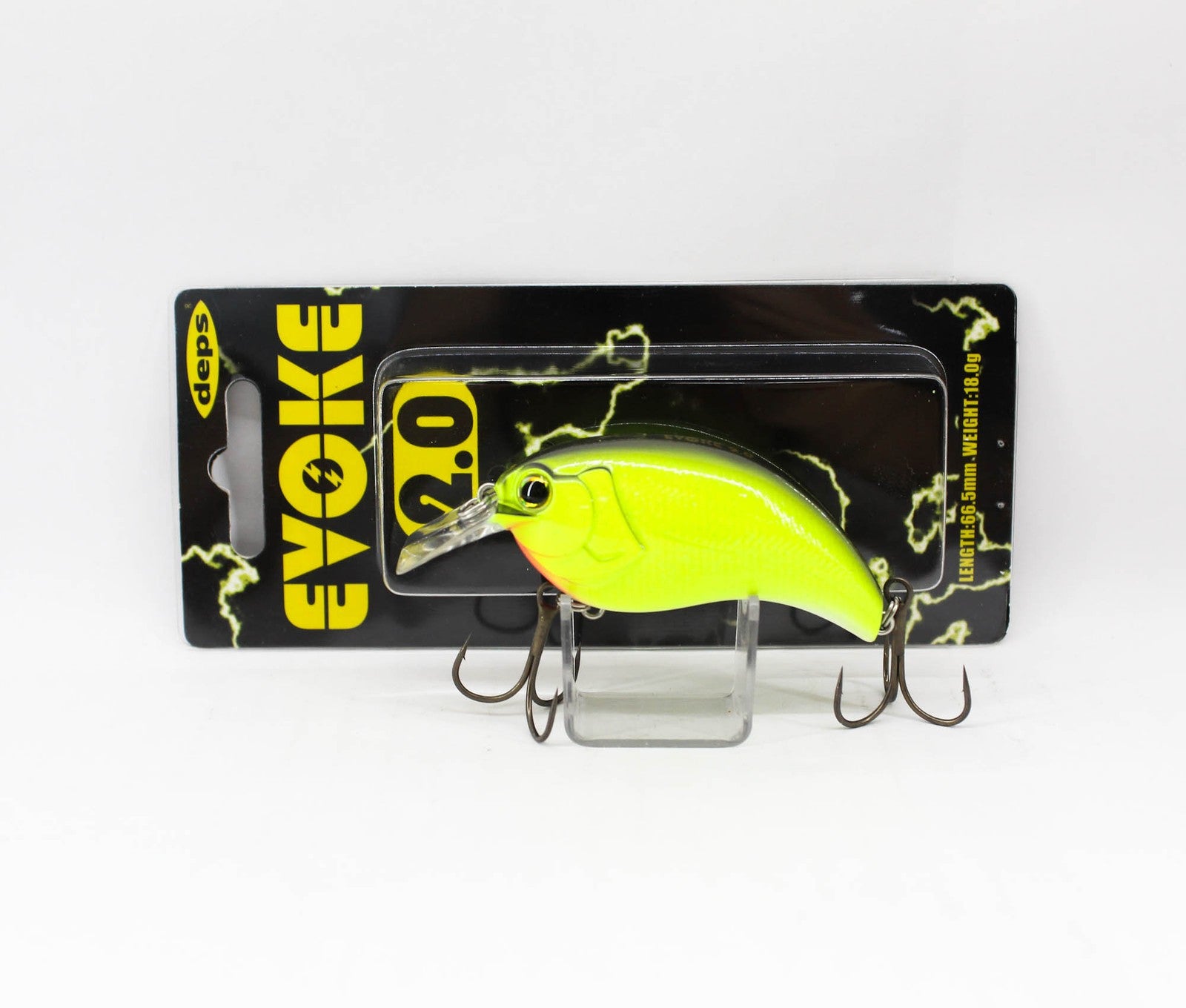 Deps Evoke 2.0 Squarebill Crankbait - Chartreuse