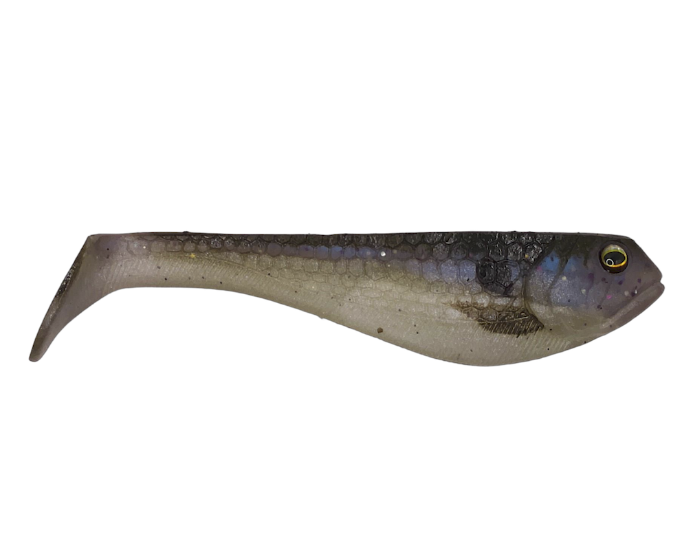 Beast Coast 4.75" Miyagi Swimmer American soft plastic bait - close-up detail