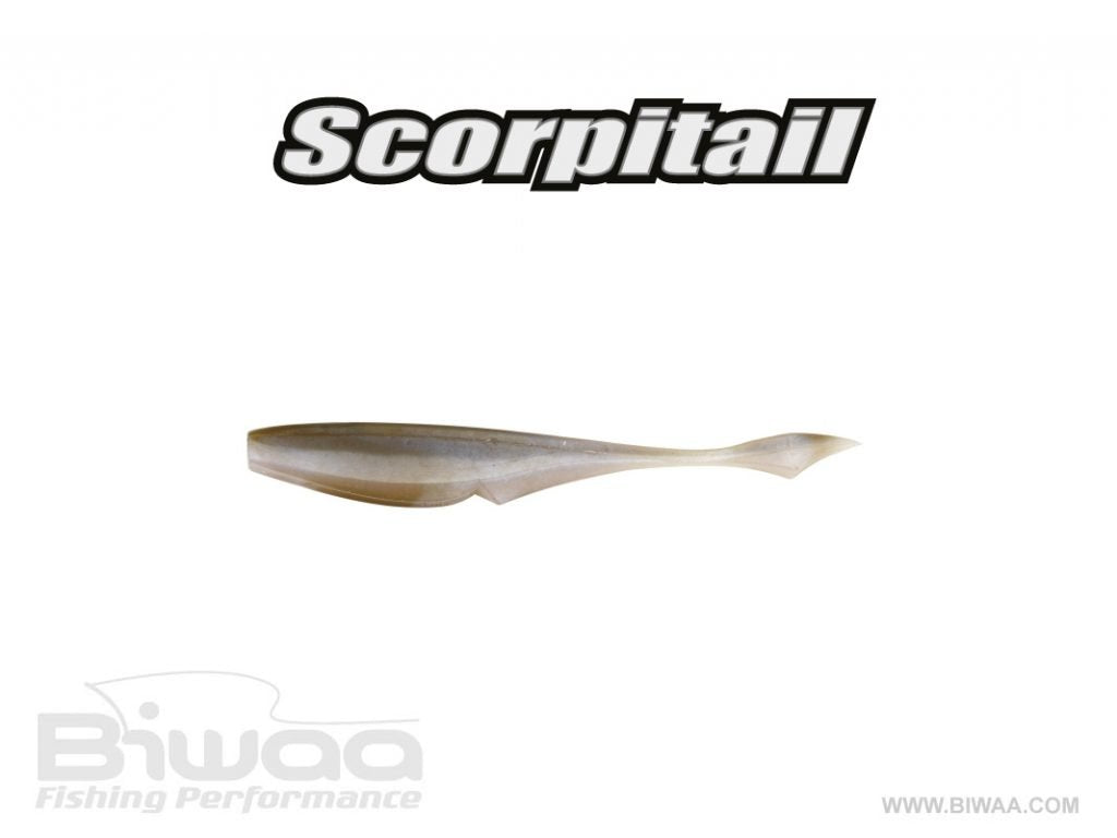 Biwaa Scorpitail 5" French soft plastic bait - close-up detail