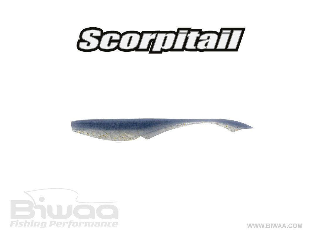 Biwaa Scorpitail 4" French soft plastic bait - in action