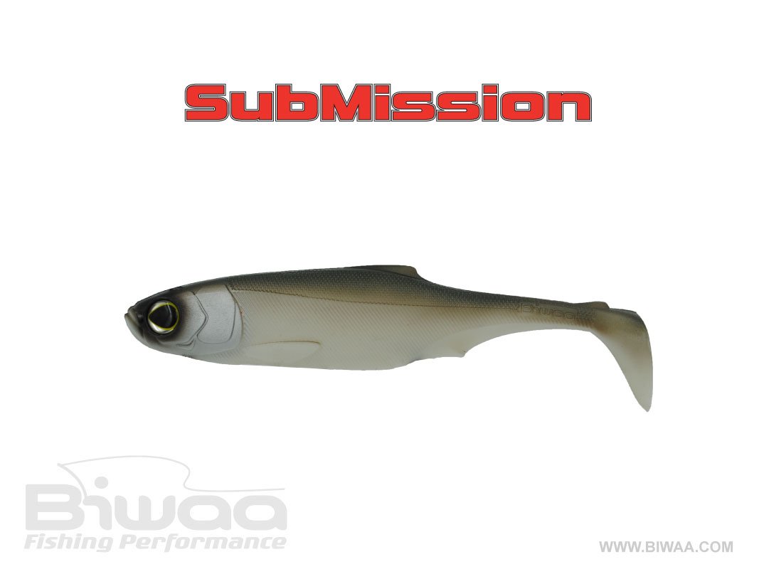 Biwaa Submission 4" Shad French soft plastic bait - side view
